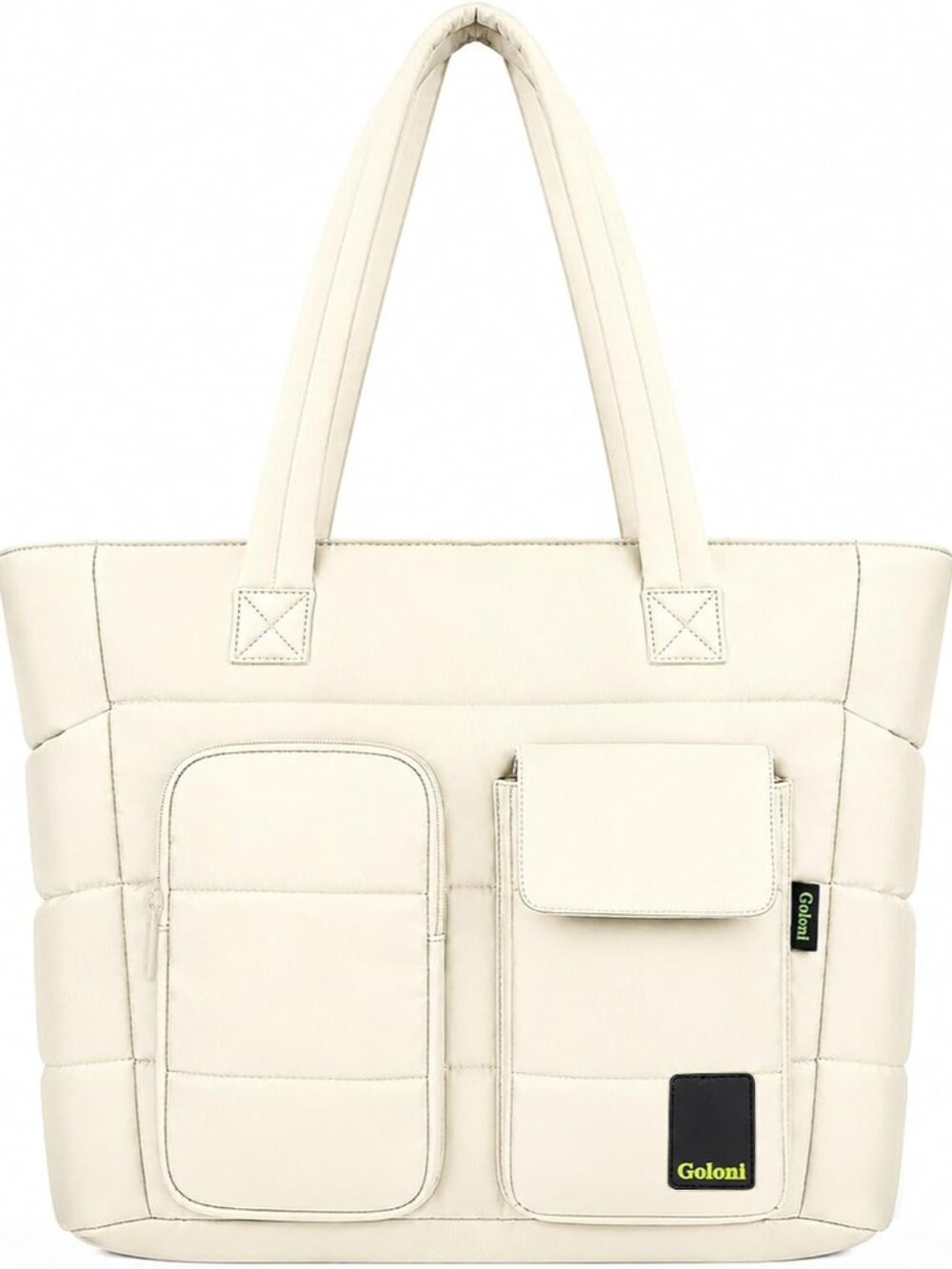 Women Puffer Tote Bag,Lightweight Tote Handbag for Work Travel